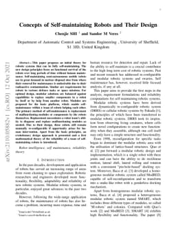 Concepts of Self-maintaining Robots and Their Design