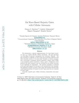On Wave-Based Majority Gates with Cellular Automata
