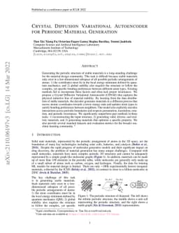 Crystal Diffusion Variational Autoencoder for Periodic Material
  Generation