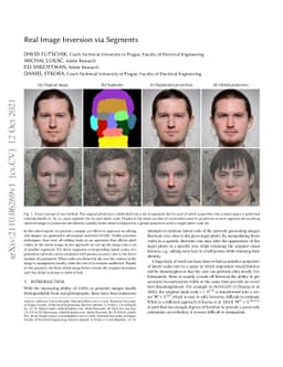 Real Image Inversion via Segments