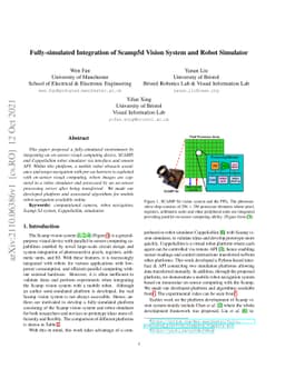 Fully-simulated Integration of Scamp5d Vision System and Robot Simulator