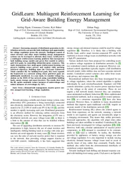 GridLearn: Multiagent Reinforcement Learning for Grid-Aware Building
  Energy Management