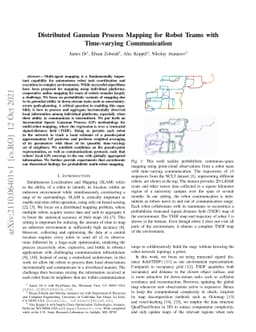 Distributed Gaussian Process Mapping for Robot Teams with Time-varying
  Communication