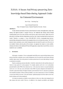 3LSAA: A Secure And Privacy-preserving Zero-knowledge-based Data-sharing
  Approach Under An Untrusted Environment