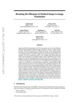 Breaking the Dilemma of Medical Image-to-image Translation