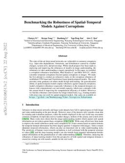 Benchmarking the Robustness of Spatial-Temporal Models Against
  Corruptions
