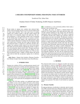 A Melody-Unsupervision Model for Singing Voice Synthesis
