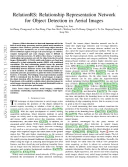 RelationRS: Relationship Representation Network for Object Detection in
  Aerial Images