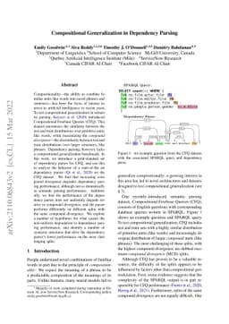 Compositional Generalization in Dependency Parsing