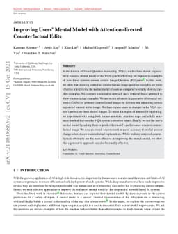 Improving Users' Mental Model with Attention-directed Counterfactual
  Edits