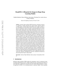 DeepSSM: A Blueprint for Image-to-Shape Deep Learning Models