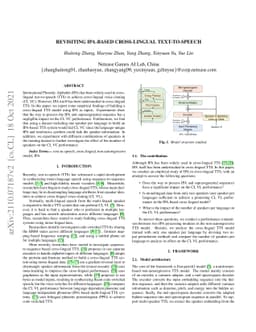 Revisiting IPA-based Cross-lingual Text-to-speech