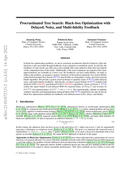 Procrastinated Tree Search: Black-box Optimization with Delayed, Noisy,
  and Multi-Fidelity Feedback