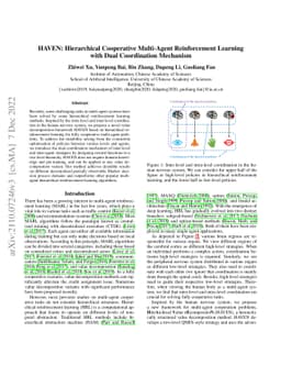 HAVEN: Hierarchical Cooperative Multi-Agent Reinforcement Learning with
  Dual Coordination Mechanism