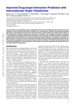 Improved Drug-target Interaction Prediction with Intermolecular Graph
  Transformer