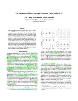The Neglected Sibling: Isotropic Gaussian Posterior for VAE