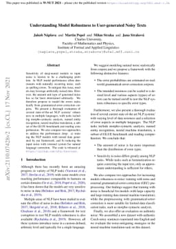 Understanding Model Robustness to User-generated Noisy Texts