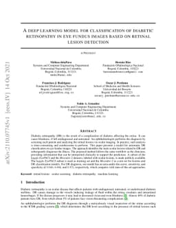 A deep learning model for classification of diabetic retinopathy in eye
  fundus images based on retinal lesion detection