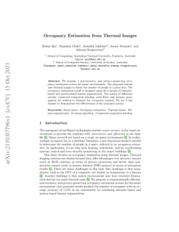 Occupancy Estimation from Thermal Images