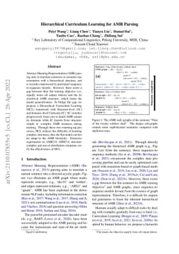 Hierarchical Curriculum Learning for AMR Parsing