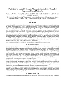 Prediction of Lung CT Scores of Systemic Sclerosis by Cascaded
  Regression Neural Networks