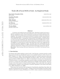 Trade-offs of Local SGD at Scale: An Empirical Study