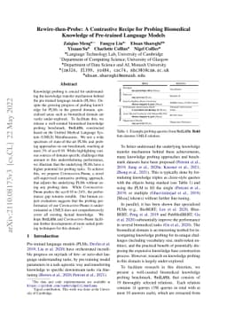 Rewire-then-Probe: A Contrastive Recipe for Probing Biomedical Knowledge
  of Pre-trained Language Models