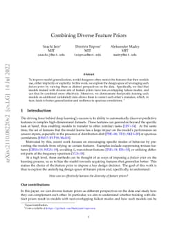 Combining Diverse Feature Priors