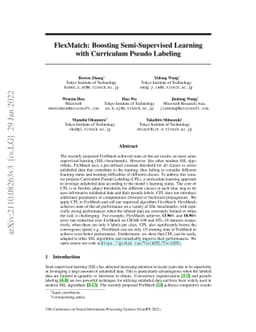 FlexMatch: Boosting Semi-Supervised Learning with Curriculum Pseudo
  Labeling