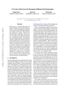 Control Prefixes for Parameter-Efficient Text Generation