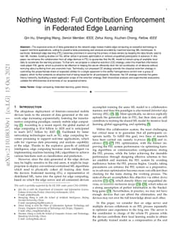 Nothing Wasted: Full Contribution Enforcement in Federated Edge Learning