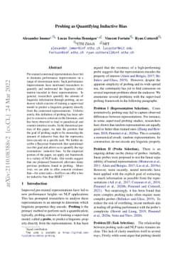 Probing as Quantifying Inductive Bias