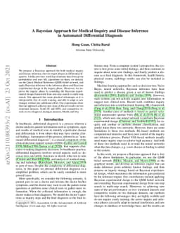 A Bayesian Approach for Medical Inquiry and Disease Inference in
  Automated Differential Diagnosis