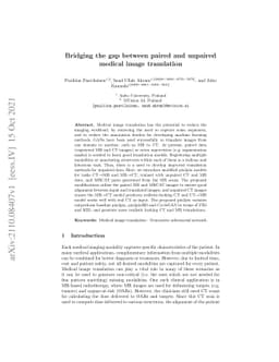 Bridging the gap between paired and unpaired medical image translation