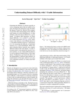 Understanding Dataset Difficulty with $\mathcal{V}$-Usable Information