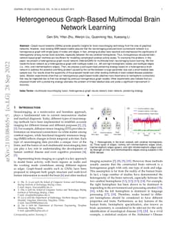 Heterogeneous Graph-Based Multimodal Brain Network Learning