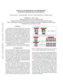 BAPGAN: GAN-based Bone Age Progression of Femur and Phalange X-ray
  Images