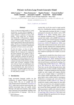 PAGnol: An Extra-Large French Generative Model