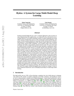 Hydra: A System for Large Multi-Model Deep Learning