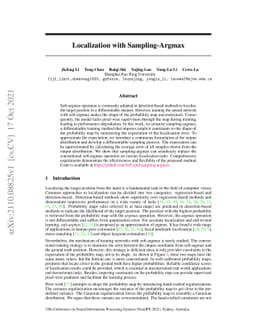 Localization with Sampling-Argmax