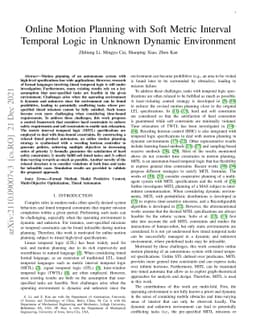 Online Motion Planning with Soft Metric Interval Temporal Logic in
  Unknown Dynamic Environment