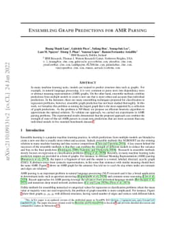 Ensembling Graph Predictions for AMR Parsing