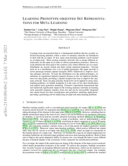 Learning Prototype-oriented Set Representations for Meta-Learning