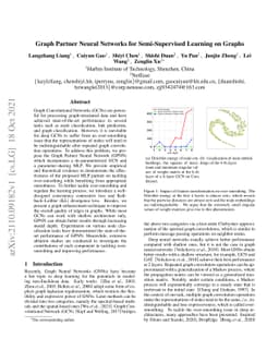 Graph Partner Neural Networks for Semi-Supervised Learning on Graphs
