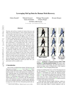 Leveraging MoCap Data for Human Mesh Recovery