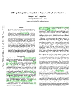 ifMixup: Interpolating Graph Pair to Regularize Graph Classification