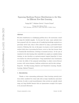 Squeezing Backbone Feature Distributions to the Max for Efficient
  Few-Shot Learning