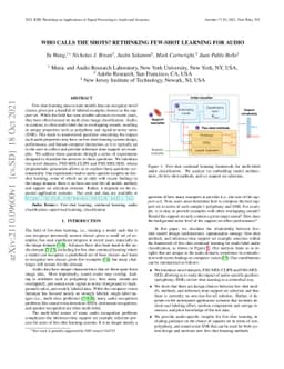 Who calls the shots? Rethinking Few-Shot Learning for Audio