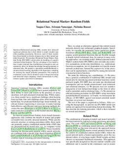 Relational Neural Markov Random Fields