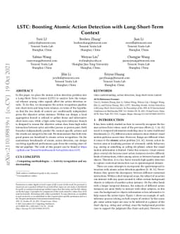 LSTC: Boosting Atomic Action Detection with Long-Short-Term Context
